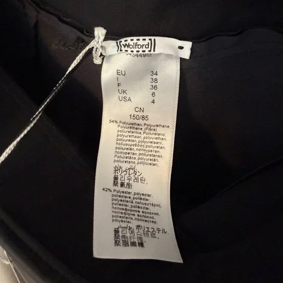 Wolford Black Vegan (Faux) Leather Pants Size 4 US  High Waisted NWT - Picture 7 of 10